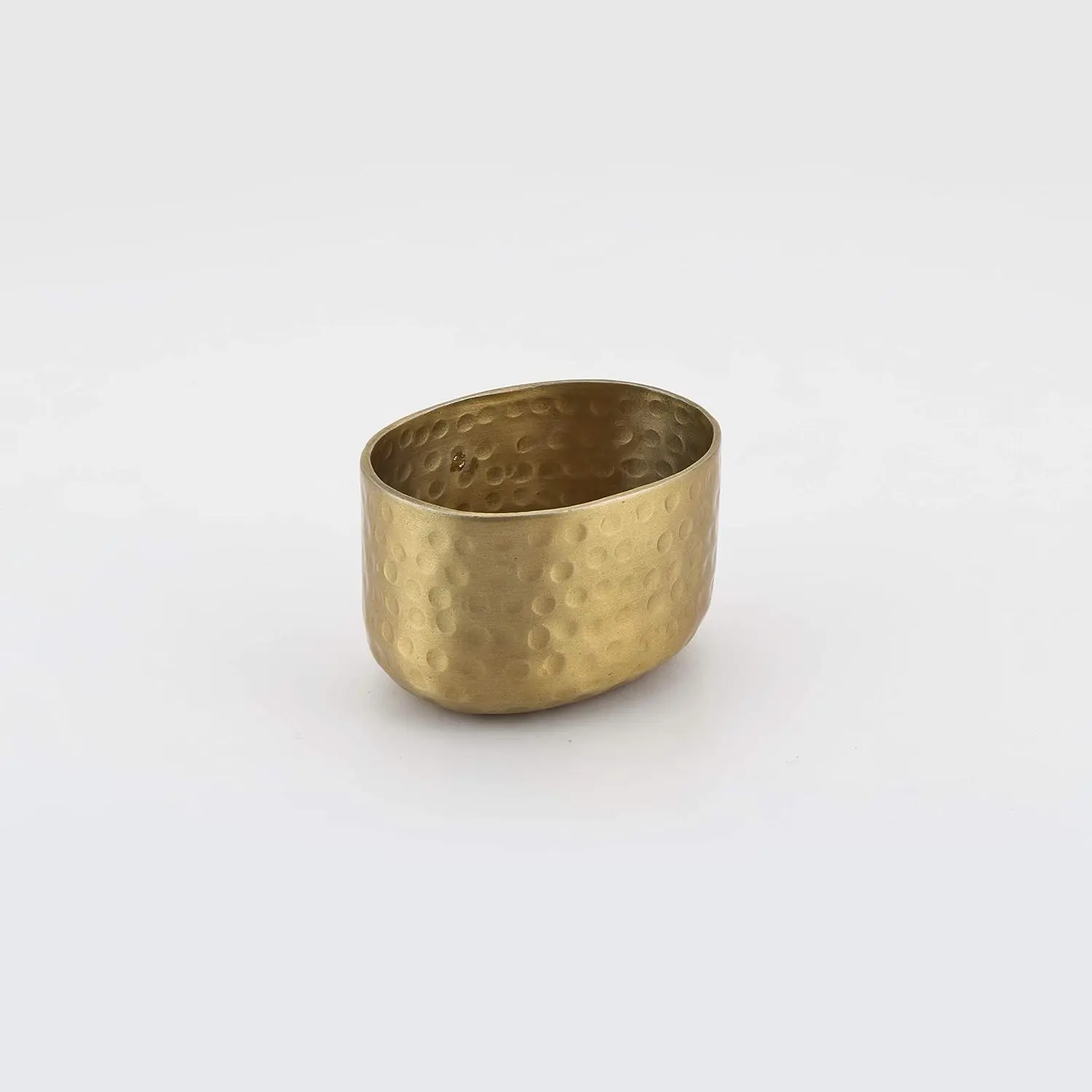 ASPG Textured Metallic Hammered Aluminum 6oz Sugar Packet Holder, Gold Tabletop Kitchen Tableware Accessory