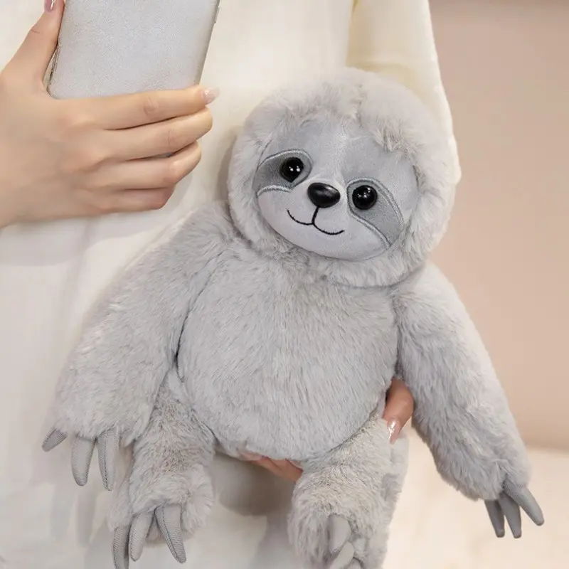 Plush Sloth Toy in Lying Position, Plush Sloth Toy in Sitting Position, Home Decorative Plush Sloth Toy, Cozy and Adorable Sloth Doll, Huggable Stuffed Animal