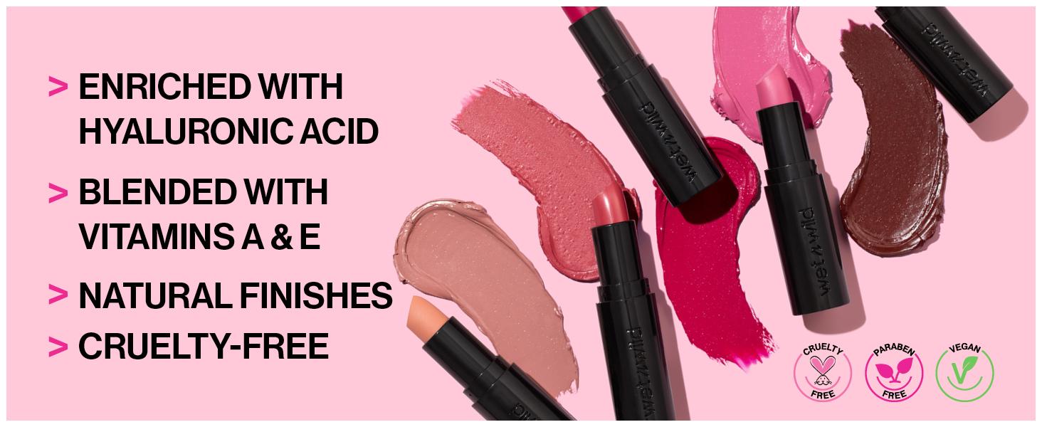 Mega Last Matte Lip Color, Semi Matte Hyaluronic Acid Infused, Long Lasting Full Coverage for a Nourishing Pout, Cruelty-Free & Vegan - Never Nude