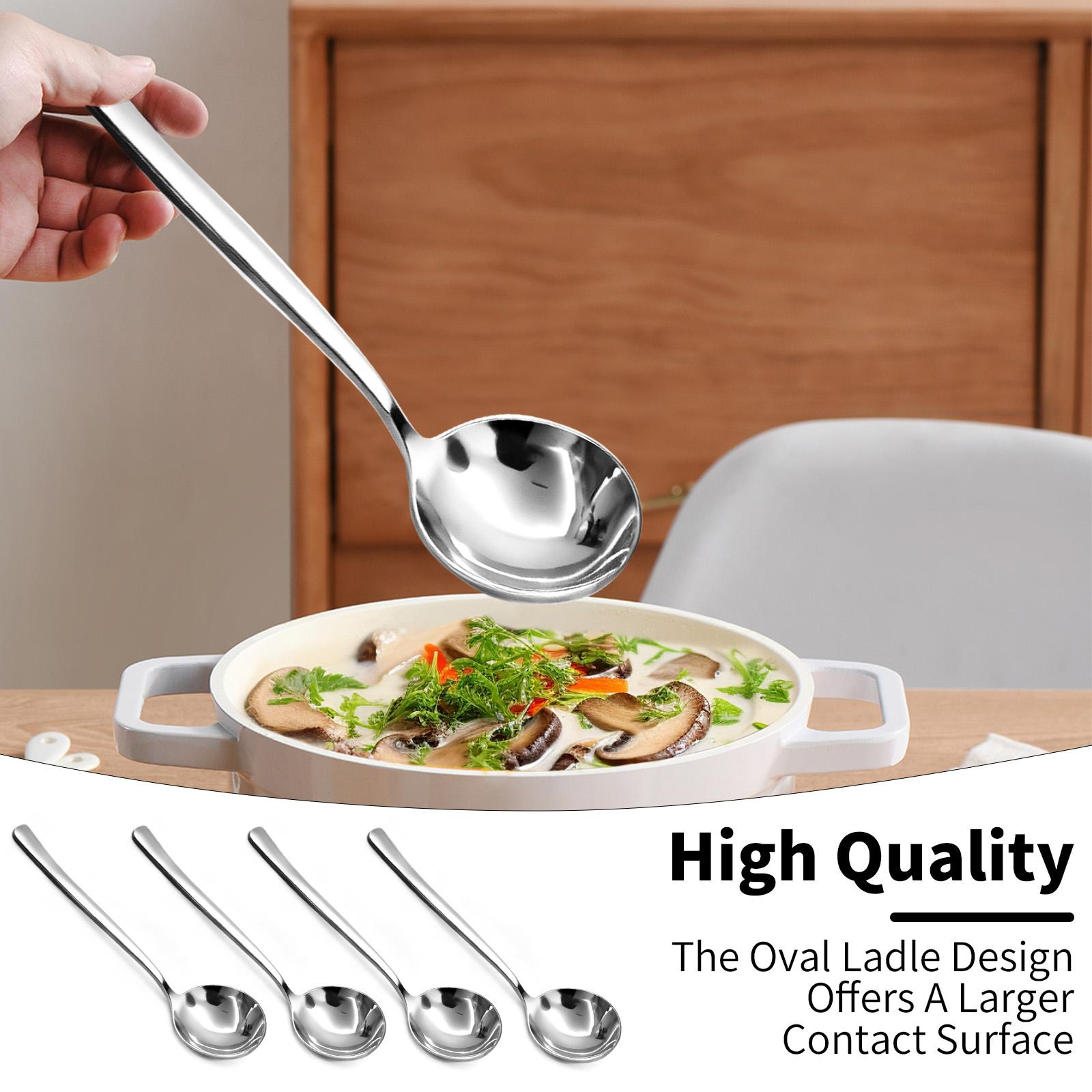 [AREL]4-Piece Stainless Steel Soup Spoon Set