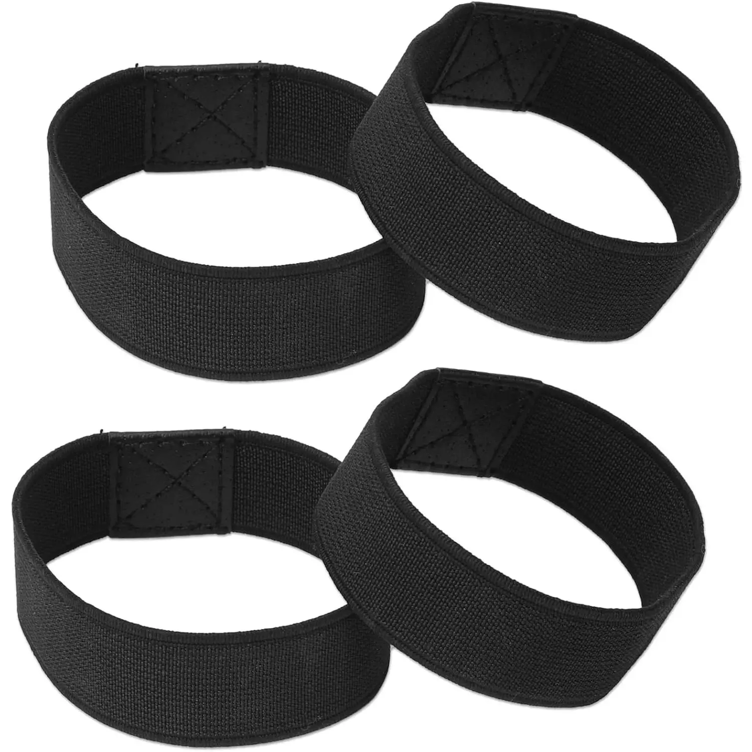 2 Pairs Shoe Straps, Anti-Loose & Detachable for Heels, Wide Elastic Band for Women & Girls Holding Loose High Heels, Black