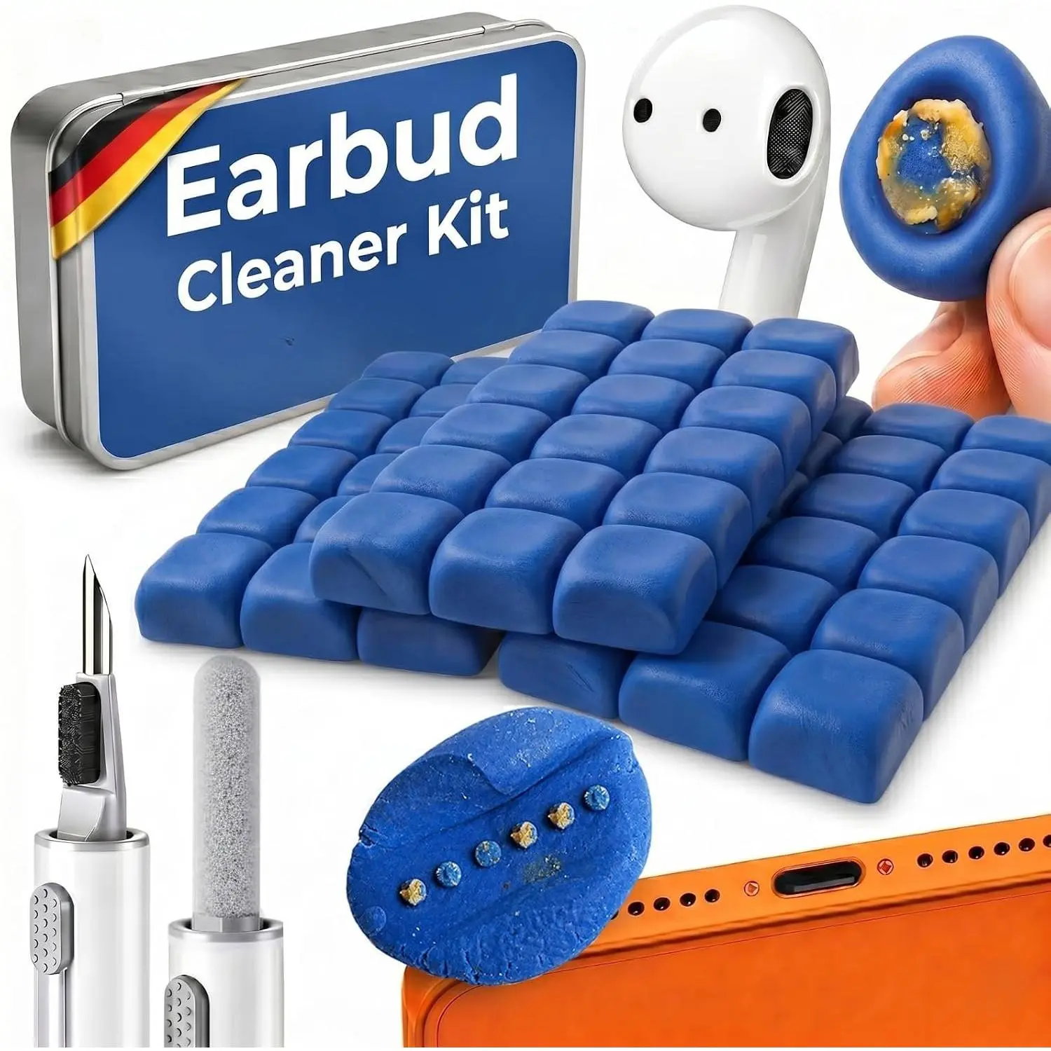 for Airpod Cleaner Kit + Pro Cleaning Tool - Compatible for Earbud Cleaning kit for  Cleaning Kit for  Cleaner Kit for Airpods Cleaning Kit Cleaning Clay Phone Cleaning Kit