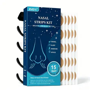 Anti-Snoring Magnetic Nose Patch Set, 1 Set Including 30 Pcs Nasal Patches, Nasal Dilator, 4 Pcs Mixed-Size Expanders and 1 Pc Applicator, Personal Care Product for Daily Use