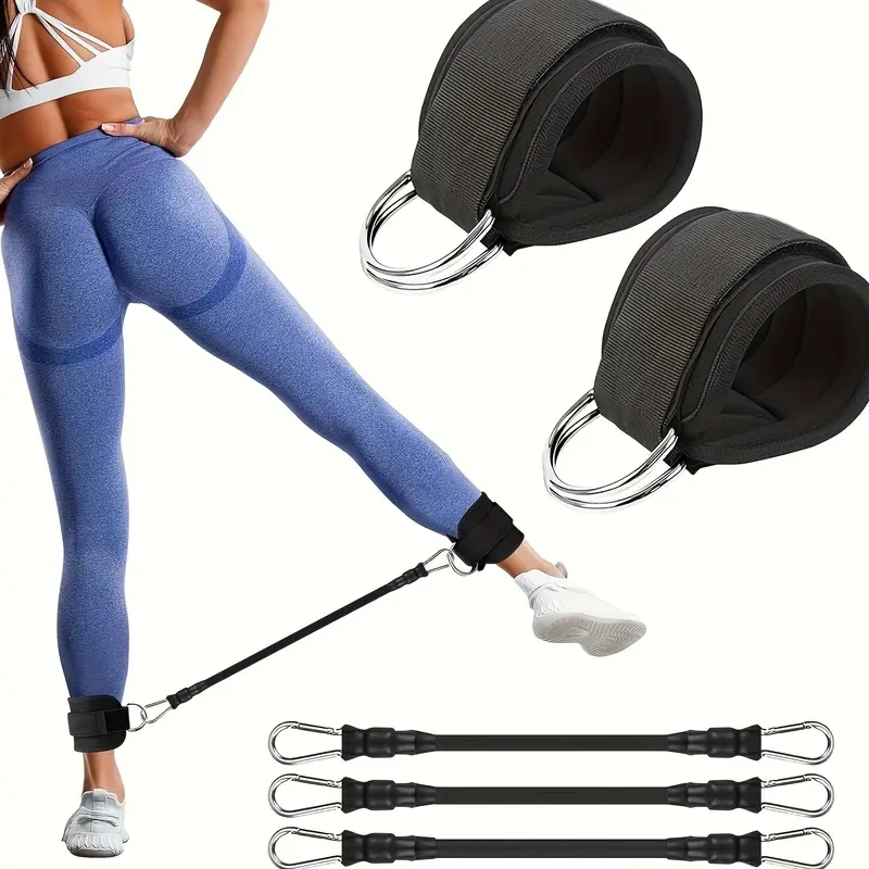 6pcs fitness ankle buckle leg training hip trainer gantry ankle buckle trainer ankle buckle set of six.
