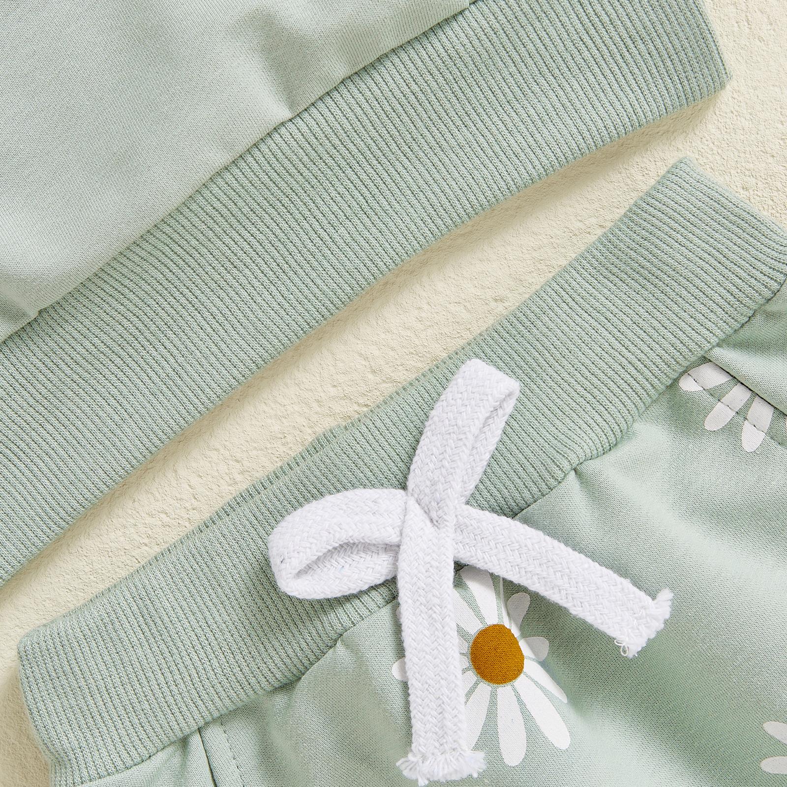 Mamas Girl Outfits Toddler Baby Girl Daisy Clothes Long Sleeve Sweatshirt Jumper Joggers Trouser Girls Fall Tracksuit