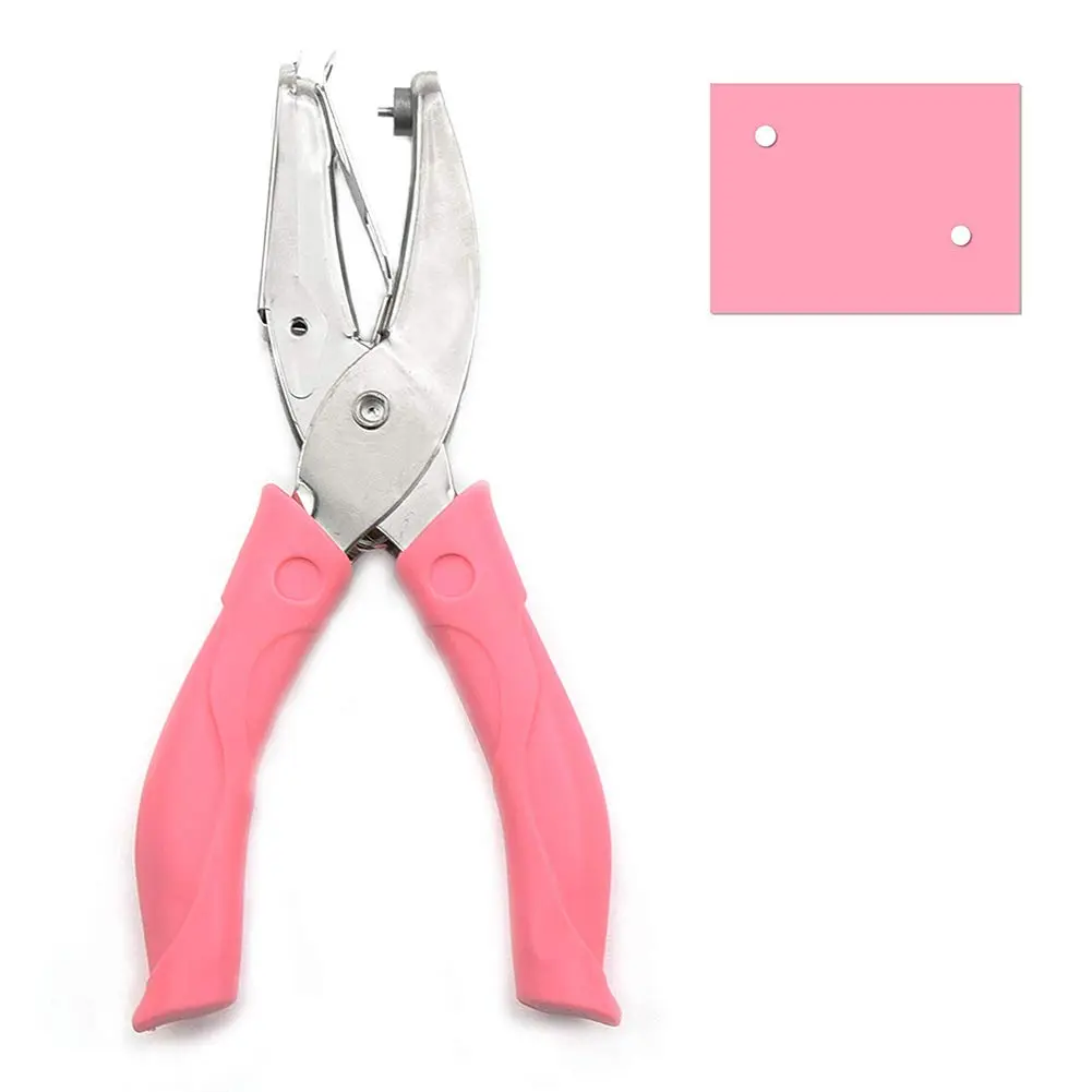 Compact Single Hole Paper Punch - Handheld Mini Design - Multiple Shape Options - Perfect for Office and School Filing Organization