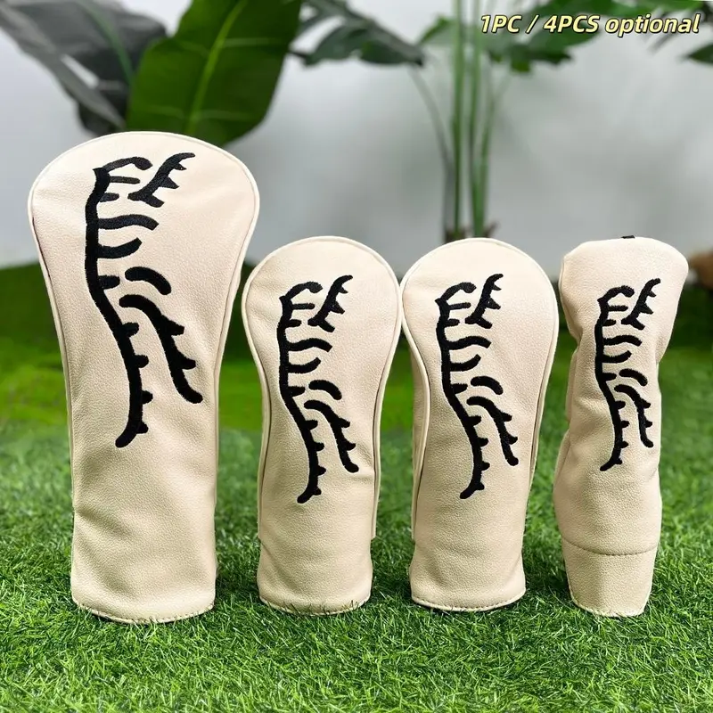 Golf accessories with tiger pattern golf club protective cover, made of waterproof and durable material, providing the best protection for your golf club.