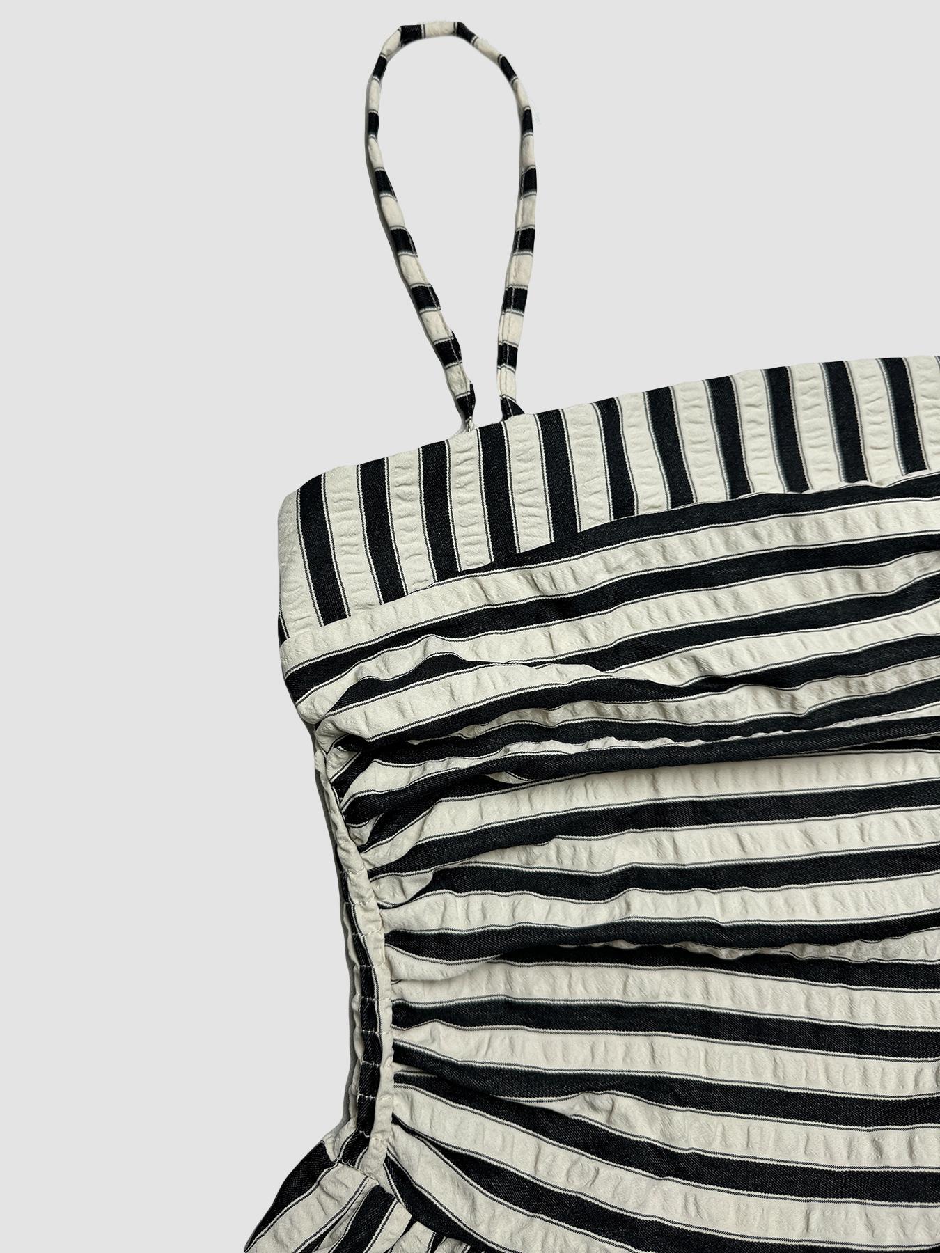 Women's Striped Print Cami Dress, Casual Sleeveless Spaghetti Strap Dress for Summer, Ladies Clothes for Beach Holiday