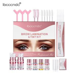 1Set Brow Lamination Kit, 2 In 1 Eyebrow Lamination Kit with Black & Brown Color for Thicker Fuller Brows, Professional DIY Eyebrow Perming Kit Womens cosmetics