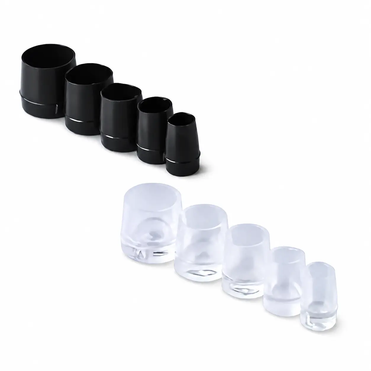 8-Pair Universal High-Heel Heel Protectors for Women — Ultra-Thin, Anti-Slip Round Sole Covers with Silent Walking Technology, Durable Rubber Grip, Four Adjustable Sizes for Stilettos, Pumps, and Dress Shoes