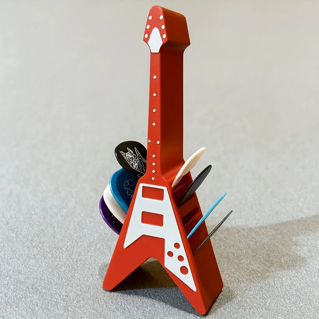 Guitar Pick Holder Organizer, Durable Guitar Picks Storage Case, Perfect Gift for Guitarists & Music Lovers, Ideal for Electric Guitars