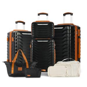 UUH Expandable Luggage Sets with TSA Locks -4pcs/5pcs/6pcs Suitcases Sets-Travel and Moving Set(Family Set)