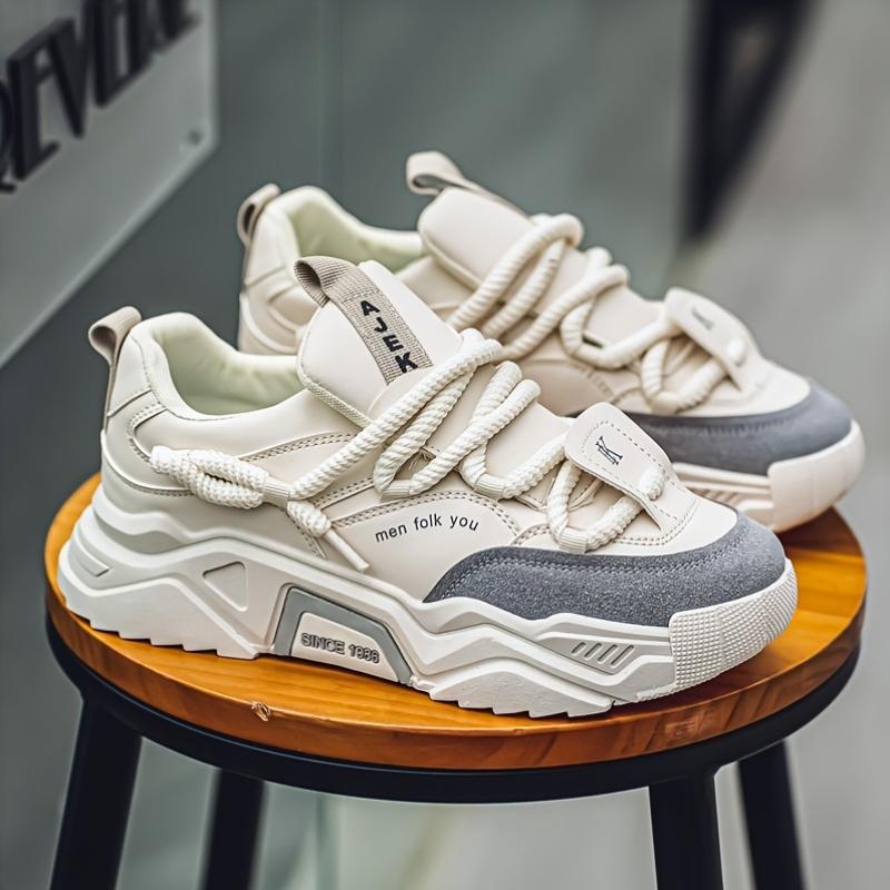 Men's Fashion Trendy Sports Casual Shoes Thick Sole Versatile Skate Shoes