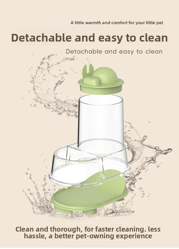 Automatic Hamster Feeder Large Capacity Pet Food Dispenser for Gerbils Guinea Pigs Rabbits Squirrels Hedgehogs Small Animal Supplies