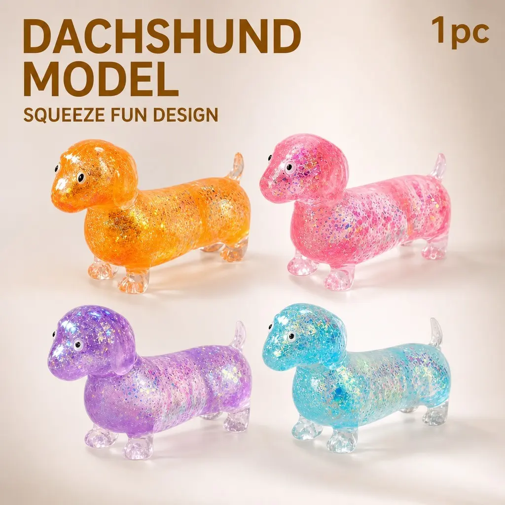 This adorable dachshund-shaped squeeze toy offers a fun, creative way to relieve anxiety and stress. It is small and portable, making it a suitable Valentine's Day gift for children or a birthday gift for teenagers.