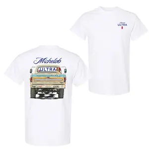 Michelob Ultra Vintage Graphic T-Shirt, Unisex Cotton Oversized Tee for Men & Women, Breathable Golf Style Shirt, Trendy Casual Menswear Gift top - KitchenEra