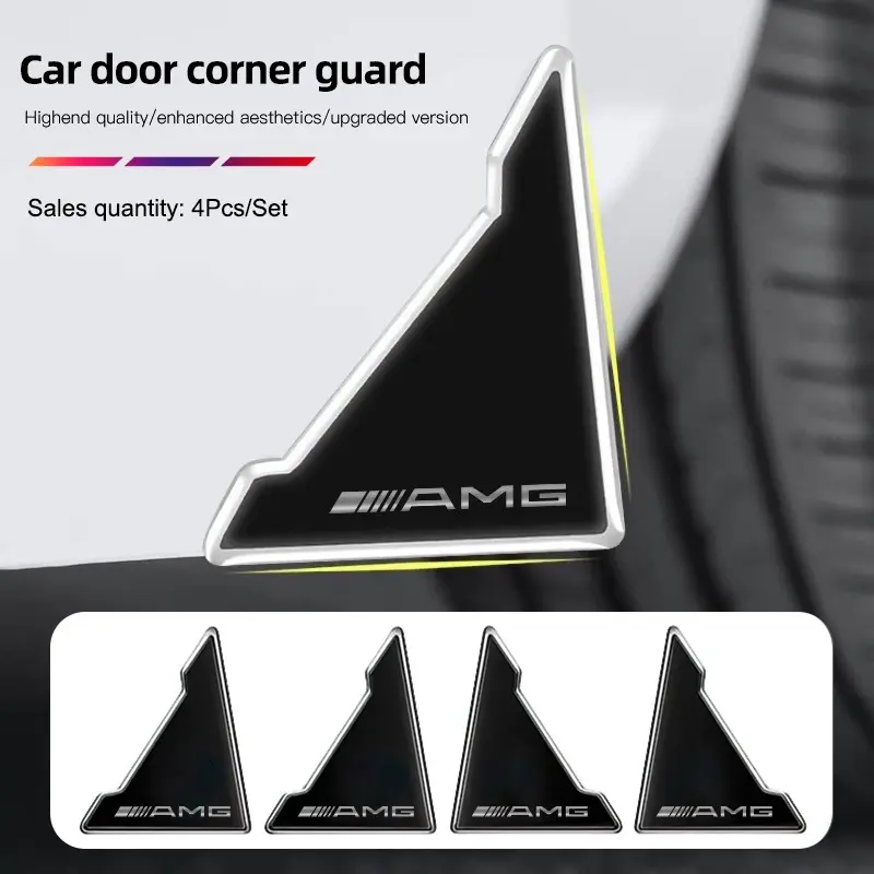 4PCS Car Door Anti-collision Corner Protectors Stickers For Mercedes Benz AMG C/A/S/G/E-Class GLC GLE Maybach GLB GLS GLA Vito CLE CLA V-Class EQ Series