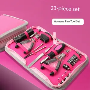 23-Piece Women's Tool Kit, Home Repair Combination Tool Set, Essential Household Maintenance Tools, Durable & Versatile Design