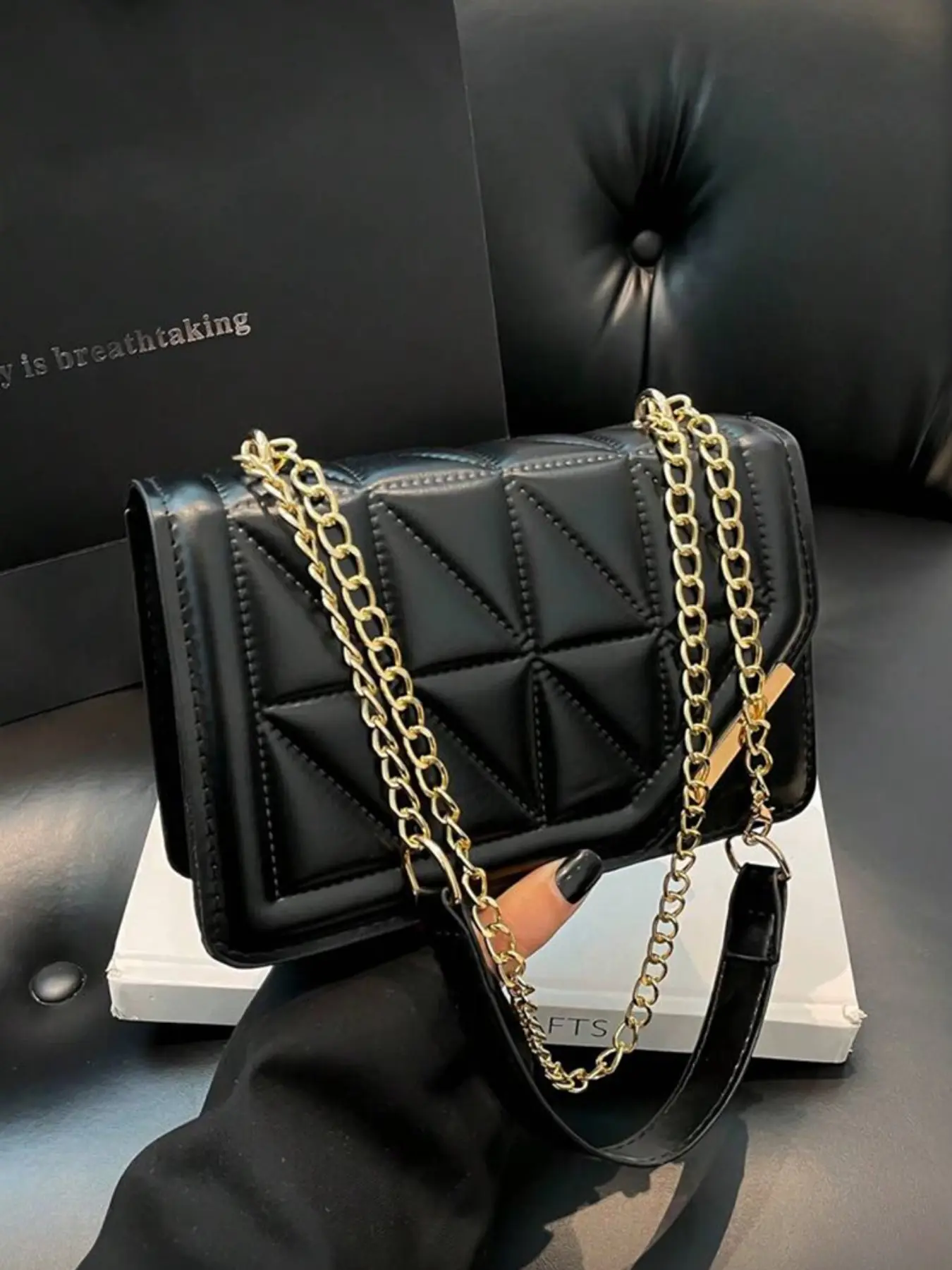2026 Trendy Fashion Underarm Chain Bag, Versatile Commuter Shoulder Crossbody Bag for Women, Casual Simple Design, Perfect for Dates