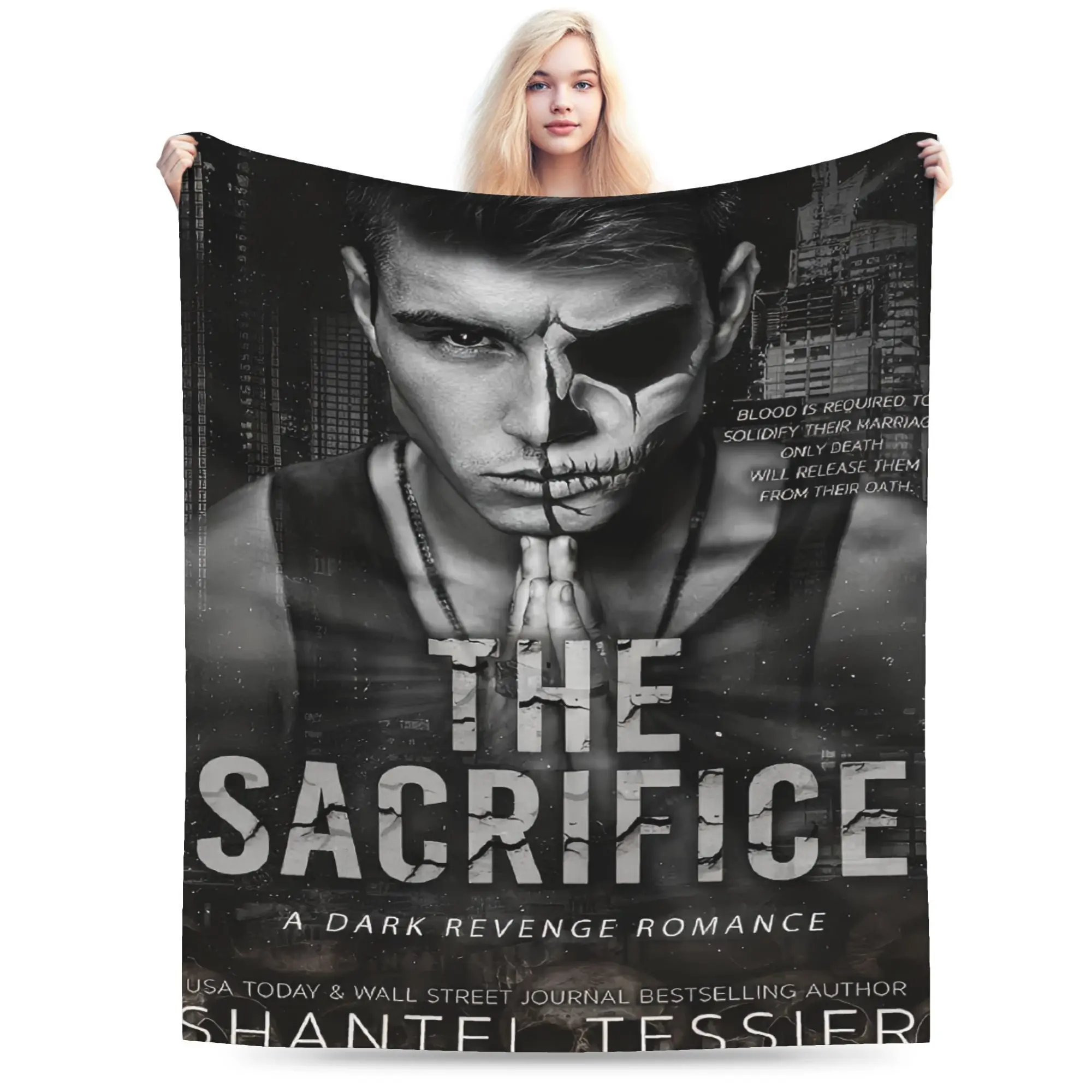 Shantel Tessier's Dark Revenge Romance Extra Soft Flannel Blanket, Warm and Comfortable for Living Room, Office, Sofa, All-Season Travel Blanket