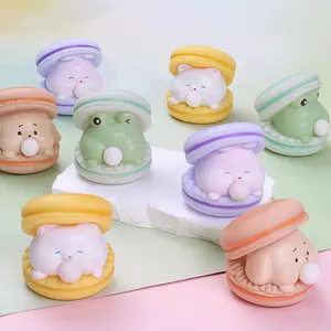 Spit bubble macaron burger decompression pinch music office decompression tricky toy