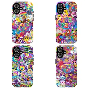 FL-Retro 90s L1saFrank Rainbow Animal CharacterPhone Case,90s Y2K Kidcore Rainbow Unicorn Tiger Alien Maximalist Hard Protective Cover For iPhone 17 Pro Max 16 15 14 13 12 11 8 7 Plus for Samsung S26 Ultra S25 24 23 22 21 Case-Perfect Holiday Gift for her