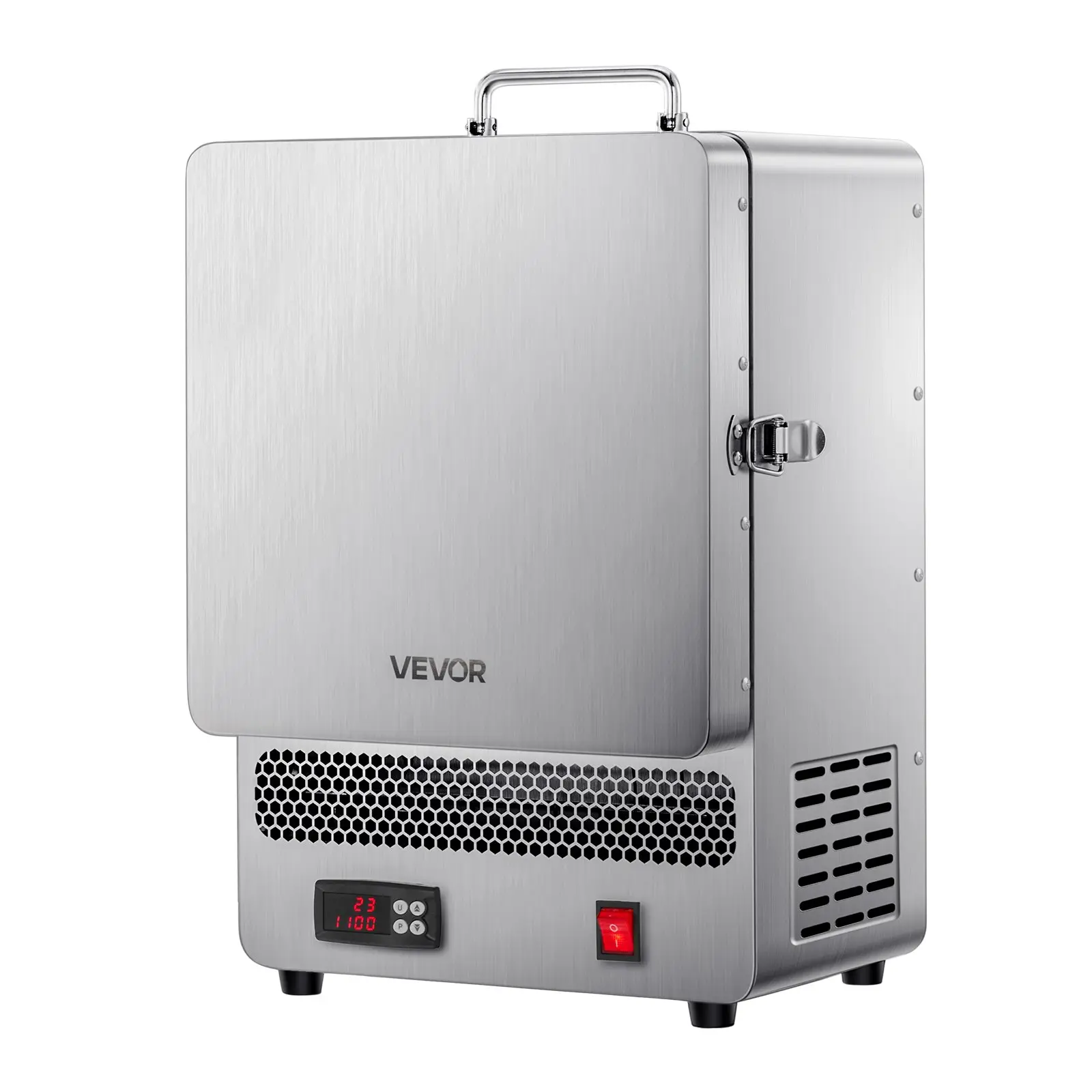 【DealsForYouDays】VEVOR Tabletop Electric Kiln Melter, 1500W, 2192℉ Max Temp, Stainless Steel & Aluminum, Programmable, 13.00x10.04x18.90 in, 6x6x5.5 Inch, Cooling Function, for Clay DIY, Wax Casting, Metal Tempering, 1500W Max, Temperature Ctrl, Integrate