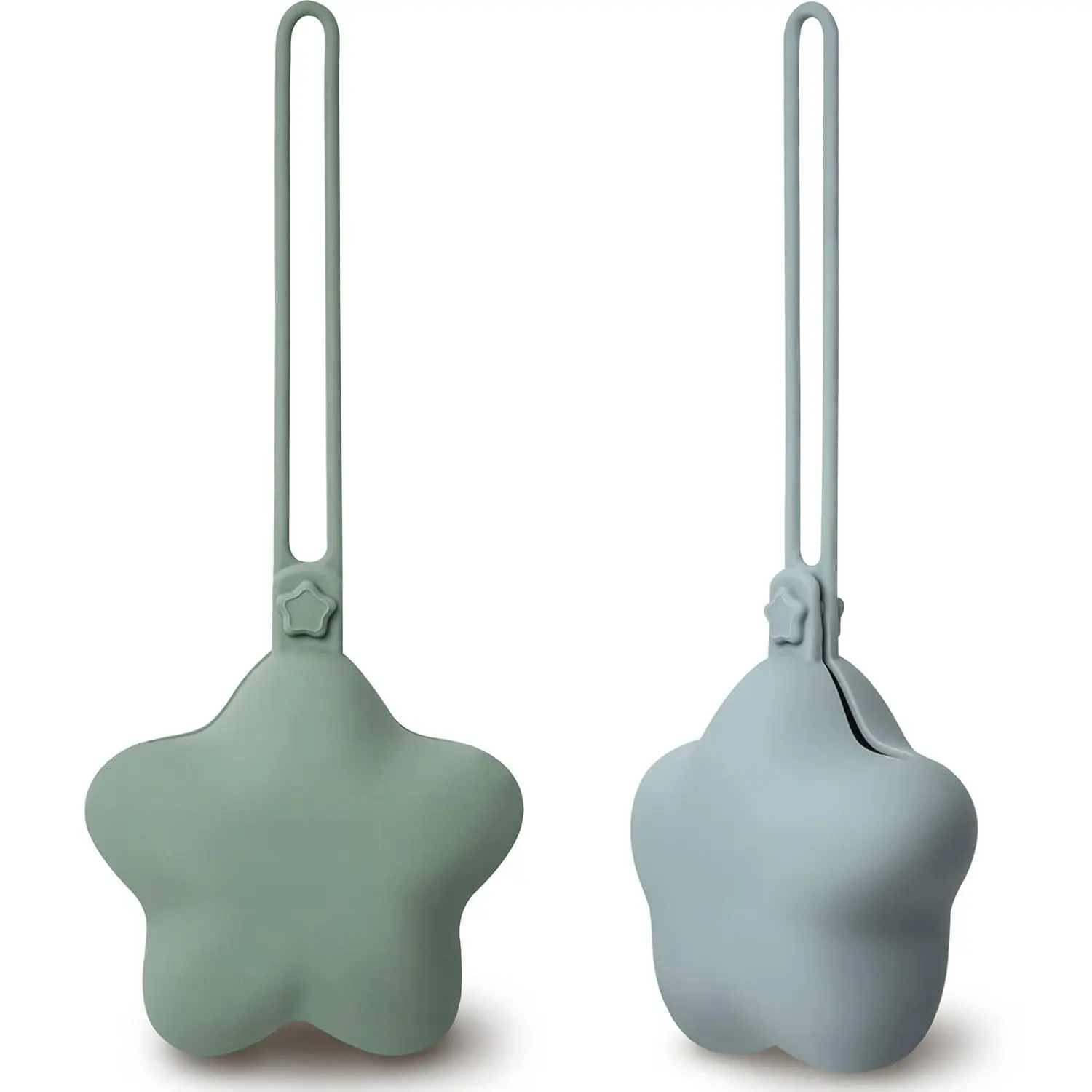Silicone Pacifier Holder Case, Cute Portable Pacifier Storage Case, 2 Pack