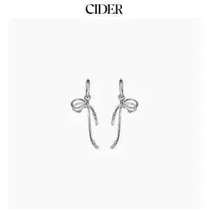 Cider RHINESTONE DECOR BOWKNOT DROP EARRINGS