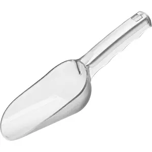 Plastic ice scoop for freezer,ice maker scoop,ice scoopers for ice bucket,Polycarbonate Utility Ice Scoop,12 Oz,Clear,Ergonomic Handle, Applicable to:Ice Maker,Ice Cream,Pets Food,Coffee Beans(1 pcs)M