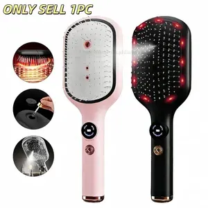 Electric airbag massage comb Digital vibrating massage airbag comb for straightening hair care spray red light hair care styling comb for scalp