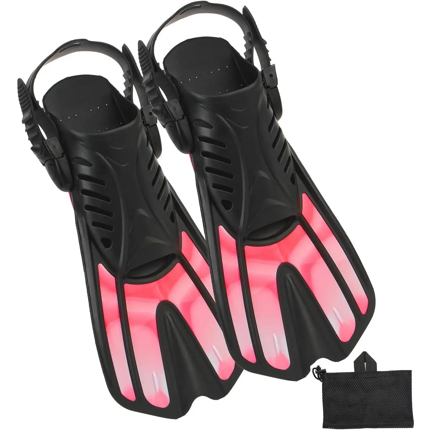 Diving fins Snorkeling Gear for Adults Snorkel fins ，Swim fins Open, Adjustable, Men, Women, Children, Swim Flippers