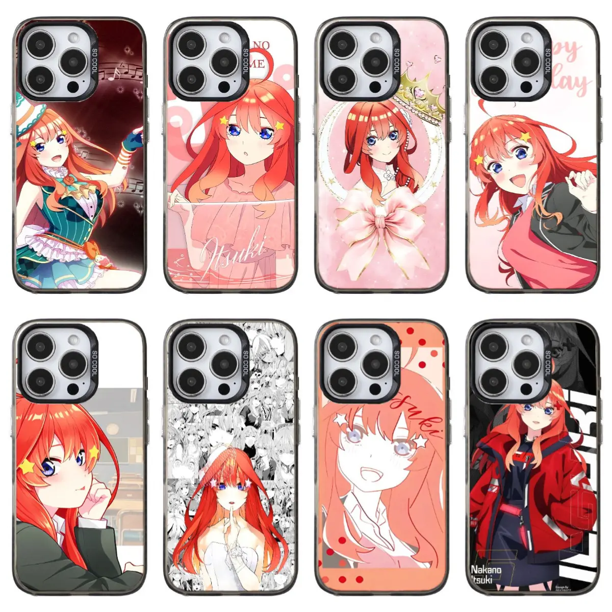 Itsuki Nakano,The Quintessential Quintuplets animation phone Cases For iPhone 12/13/14/15/16/17 Promax Pro Plus and 17 Air , Perfect for Her/Him fashionable gift