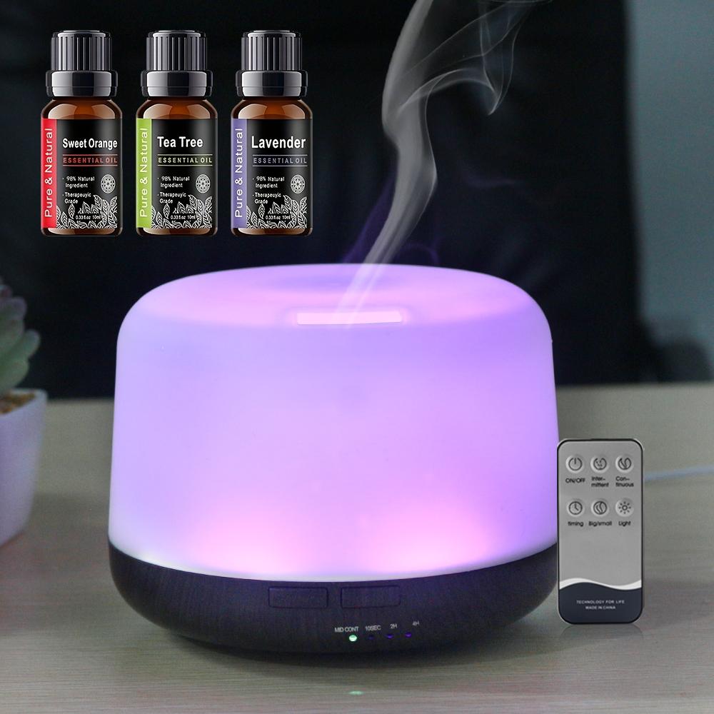 Effortless Aromatherapy 500ml Essential Oil Diffuser with Remote Control, Auto Shut-Off, BPA-Free for Worry-Free Use Effortless Aromatherapy 500ml Essential Oil Diffuser with Remote Control, Auto Shut-Off, BPA-Free for Worry-Free Use