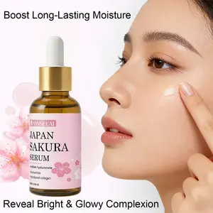 Cherry Blossom Essence with Hyaluronic Acid, Niacinamide, Collagen, Moisturizing Face Serum, Brightening Niacinamide, Tonique Lotion