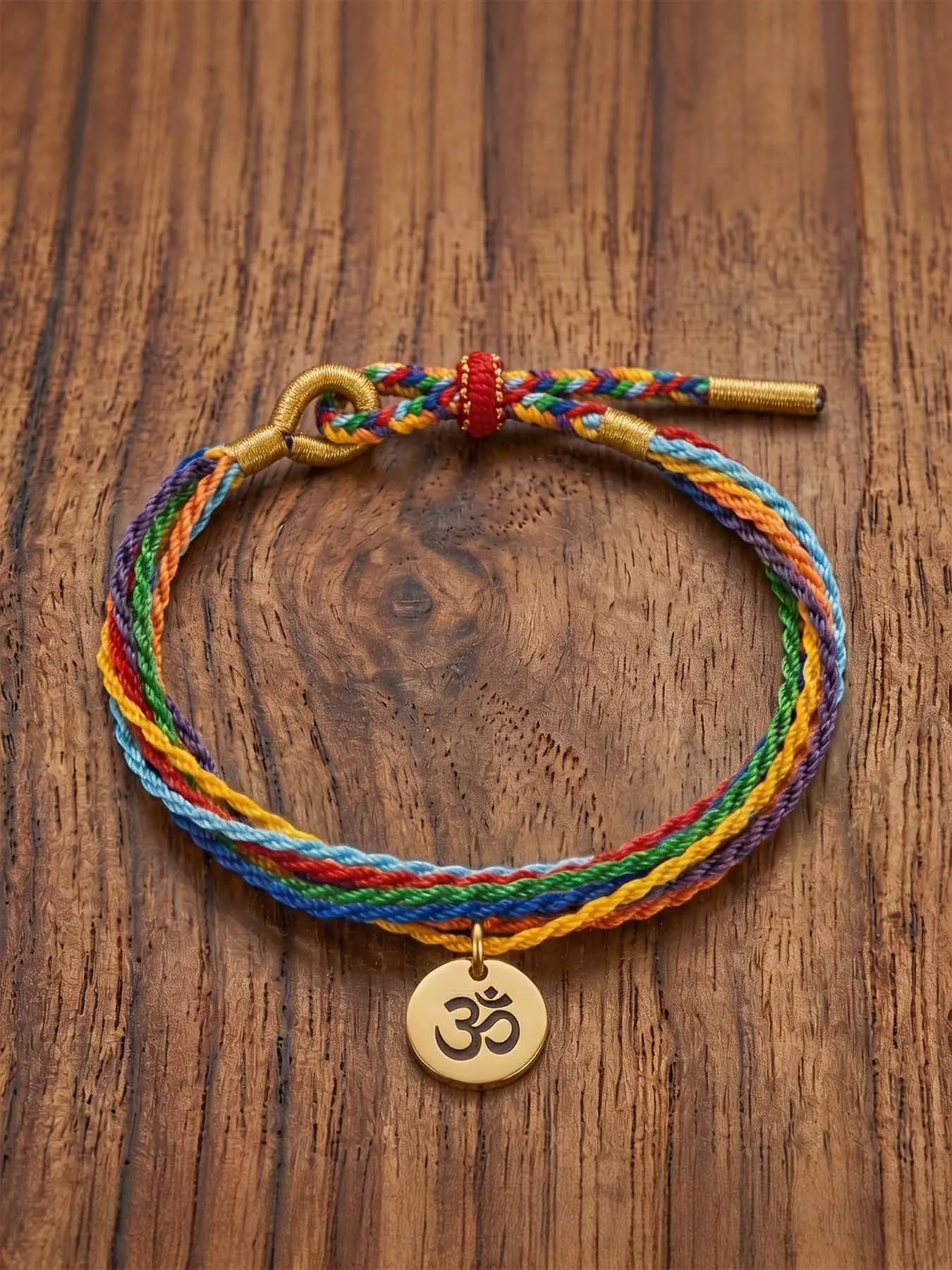 Bohemian Style Adjustable Rope Bracelet, Chakra Yoga Meditation Band, Unisex Daily Wear Gift, Perfect for Friends and Family, Braided Bracelets