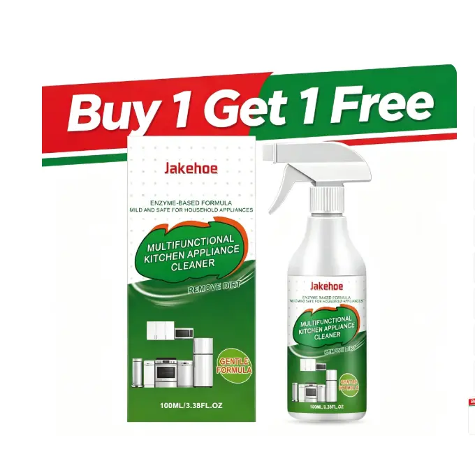 Buy 1 Get 1 Free Kitchen appliance cleaner, a mild cleaner for oil stains and dirt, making kitchen appliances clean and shiny