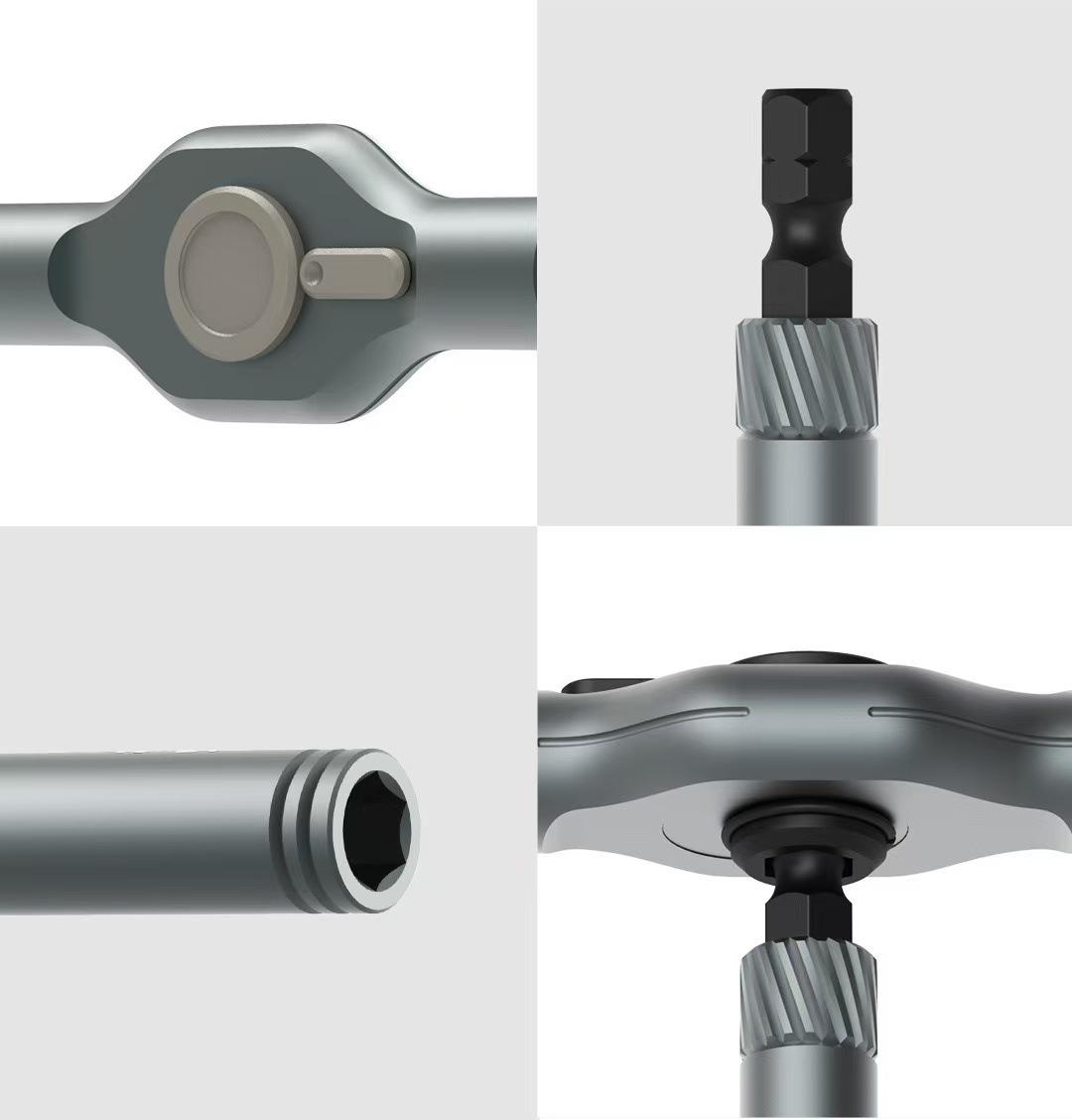 24-in-1 DIY Magnetic Screwdriver Set - Versatile Switchable Ratchet Tool for Home Repairs, Electronics & Furniture Assembly - Compact, Portable & Professional Grade – The Ultimate Essential Toolkit for Every Household