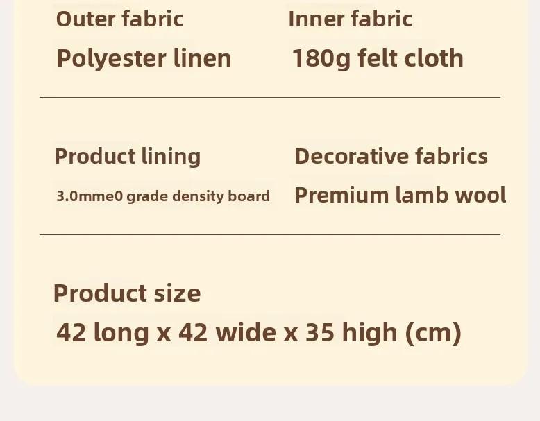 Cat Bed House Scratch Pad Foldable Square Design Solid Pattern Fashion Style Cat Cave Hideaway Cube Removable Washable Cushions for Indoor Cats Comfortable Cozy Pet Sleeping Nest with Scratching Function