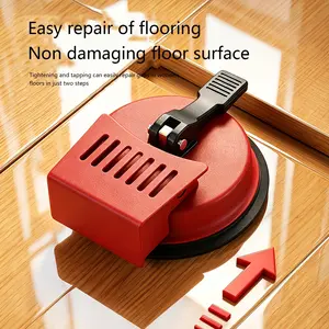 Heavy Duty Floor Gap Fixer Tool with Suction Cup, Professional Laminate & Hardwood Flooring Repair Kit, Loose Planks Gap Closer, Flooring Tools