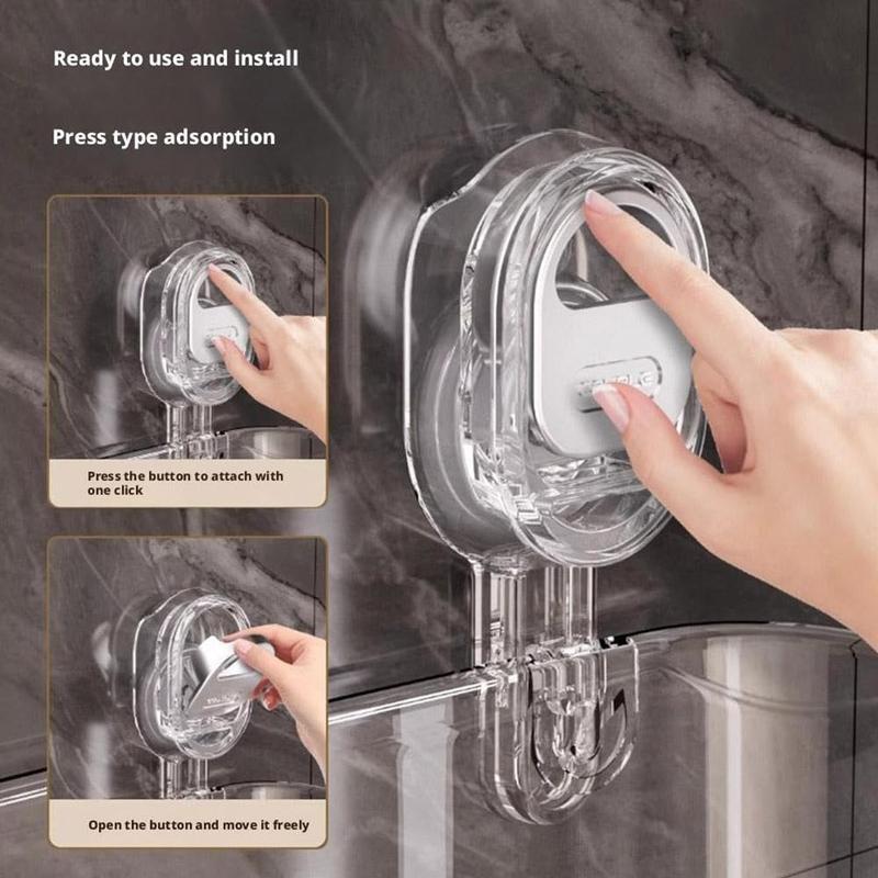🧖‍♀️ Turn Your Bathroom into a 5-Star Spa! ✨ Aesthetic Clear Shower Caddy & Organizer Shelf | Strong Suction Cups, No Drilling, Dorm Essential, Bathroom Shower Organizers