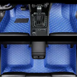 1: 1 Vehicle Model Custom Car Floor Mat For Ford Mustang 2015~2022 Suzuki Swift 2005~2012 Mini Cooper r56 2004~2013 Ford Focus MK1 1999~2004 Left/right driving Auto Interior Accessories Leather Carpet Waterproof Diamond Design Full Coverage