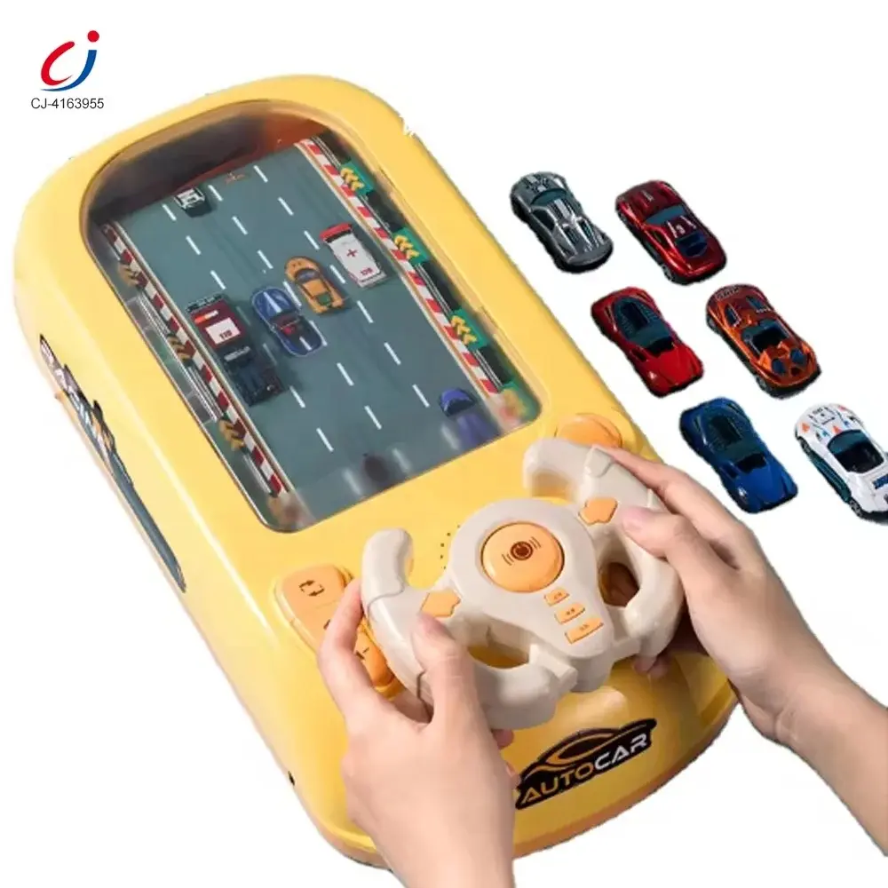 Racing Car Electronic Adventure Game Steering Wheels Toys Kids Educational Desktop Simulation Steering Wheel Toy Game