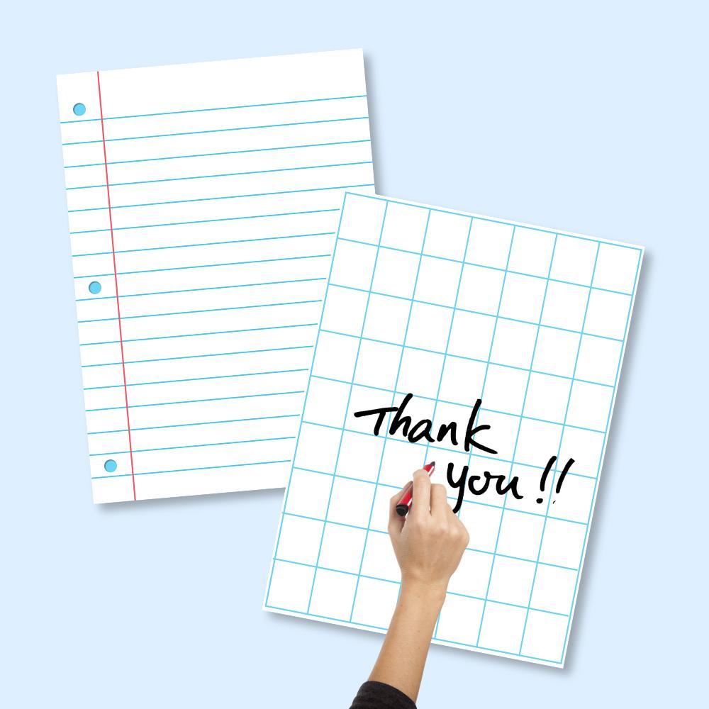 Classroom Large Laminated Dry Erase Poster Set, 2 Counts/set Grid and Lined Erasable Poster Set for Home and Office, Visual Learning Tools, School Teaching Supplies, Valentine's Day Gift Classroom Large Laminated Dry Erase Poster Set, 2 Counts/set Grid and Lined Erasable Poster Set for Home and Office, Visual Learning Tools, School Teaching Supplies, Valentine's Day Gift