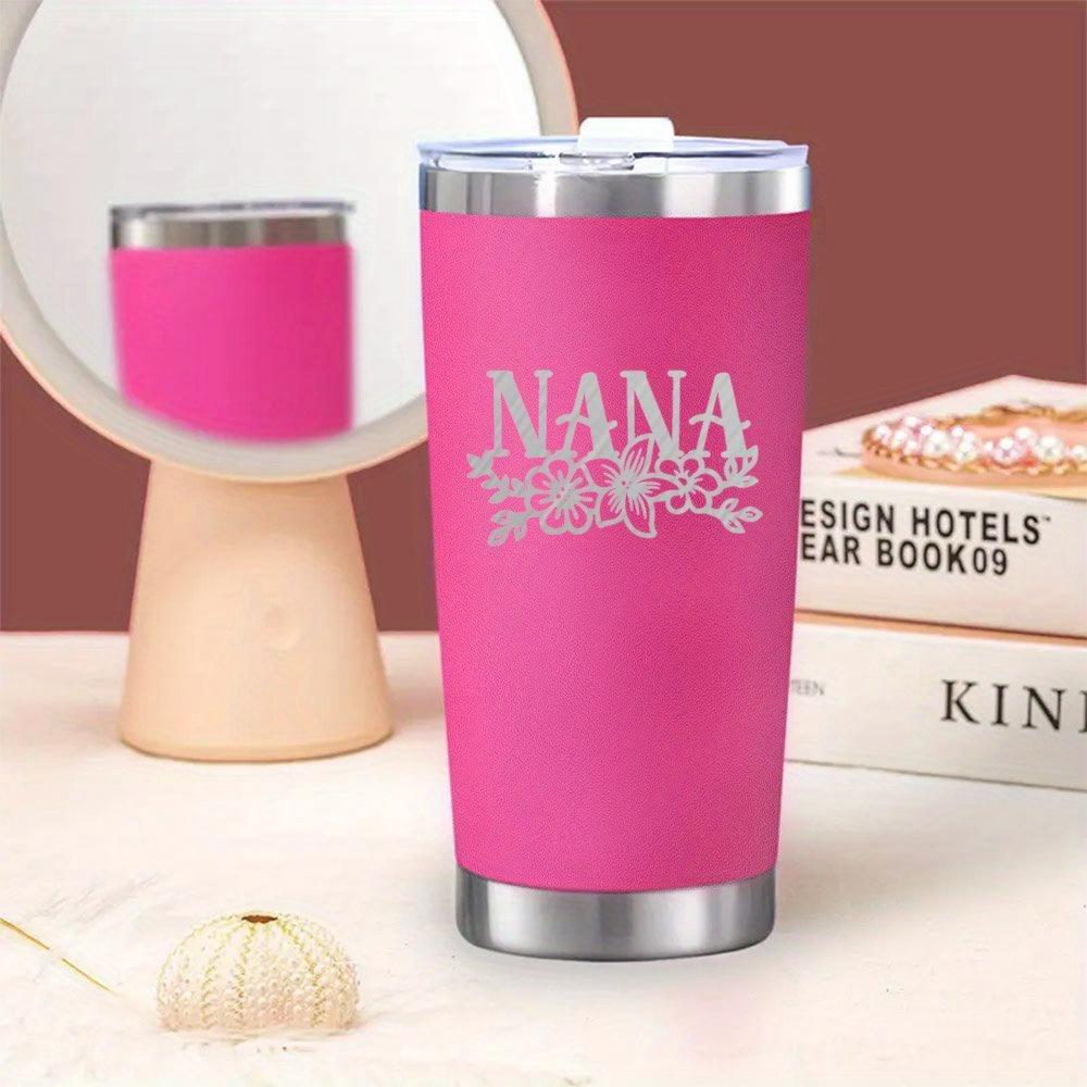 1pc - 20oz/591ml Stainless Steel Nana Grandma Coffee Cup | Multipurpose, Reusable, Hand Wash Only, 304 Stainless Steel, Ideal for Birthday and Mother'S Day Gifts