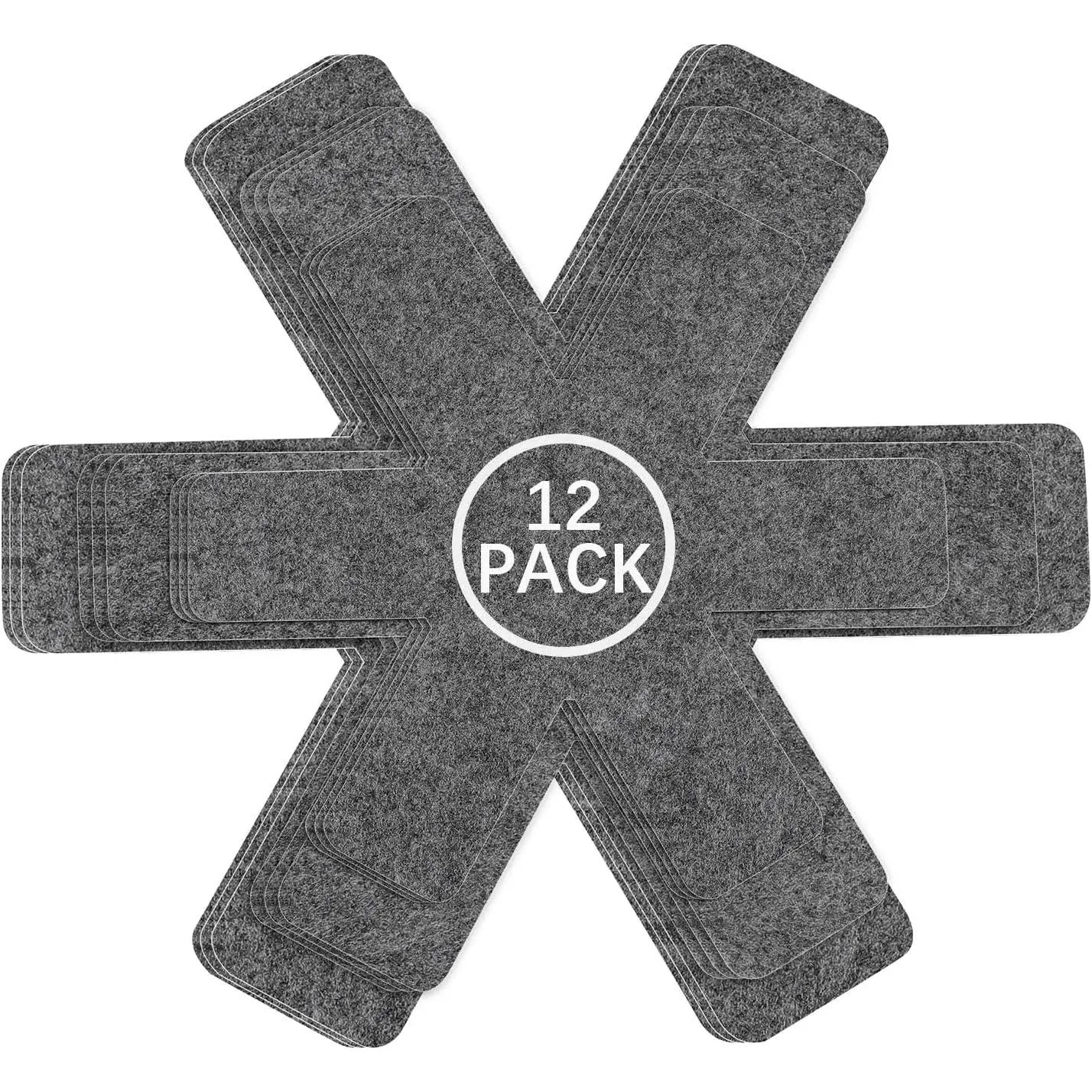 Pan Protectors for Stacking,Set of 12 and 3 Different Size, pan separators Protectors,Pot Protectors Stacking,Pot Pads Anti-Slip to Avoid  or Marring When Stacking