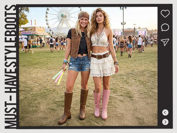 Women's Knee High Boots Square Toe Chunky Block Riding Tall Boots for Women Low Heel