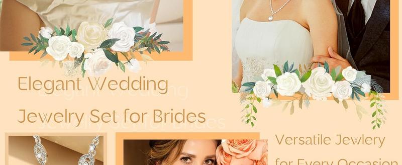 FUNRUN Silver Jewelry Set for Women Rhinestone Necklace and Earrings Bridal Wedding Jewelry Sets for Brides Bridesmaid Crystal Wedding Prom Jewelry Christmas Day Gift