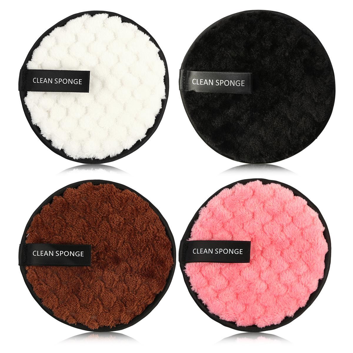 MAANGE Makeup Removing Puff Set, 4 Counts Double Sided Pineapple Cleansing Face Puff, Soft Makeup Remover For Women, Summer Makeup Gift #GLOBAL PICKS