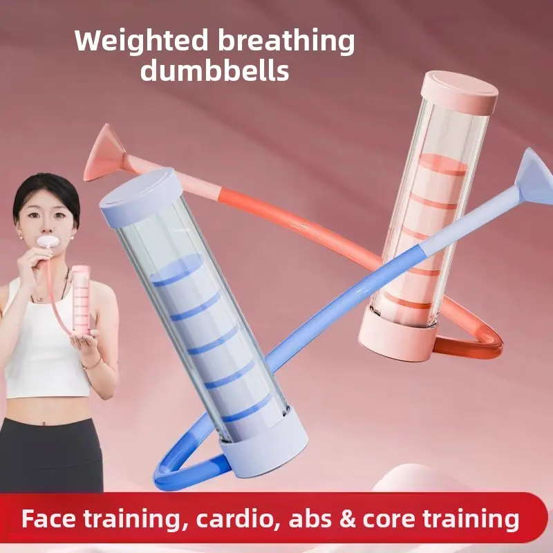 Women's Weighted Breathing Exerciser Dumbbell - Low-Impact Core Workout Trainer, Compact Portable Size Tool for Cardio & Abs Definition, Mermaid Line & Face Training
